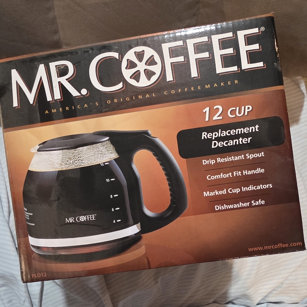 MR. COFFEE Black 12-Cup Replacement Decanter